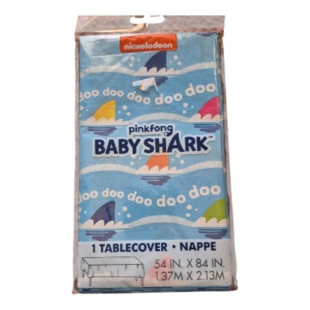 Baby Shark Party Decorations Lot of 9 Bundle Banner Table‎ Cover Hanging Decor